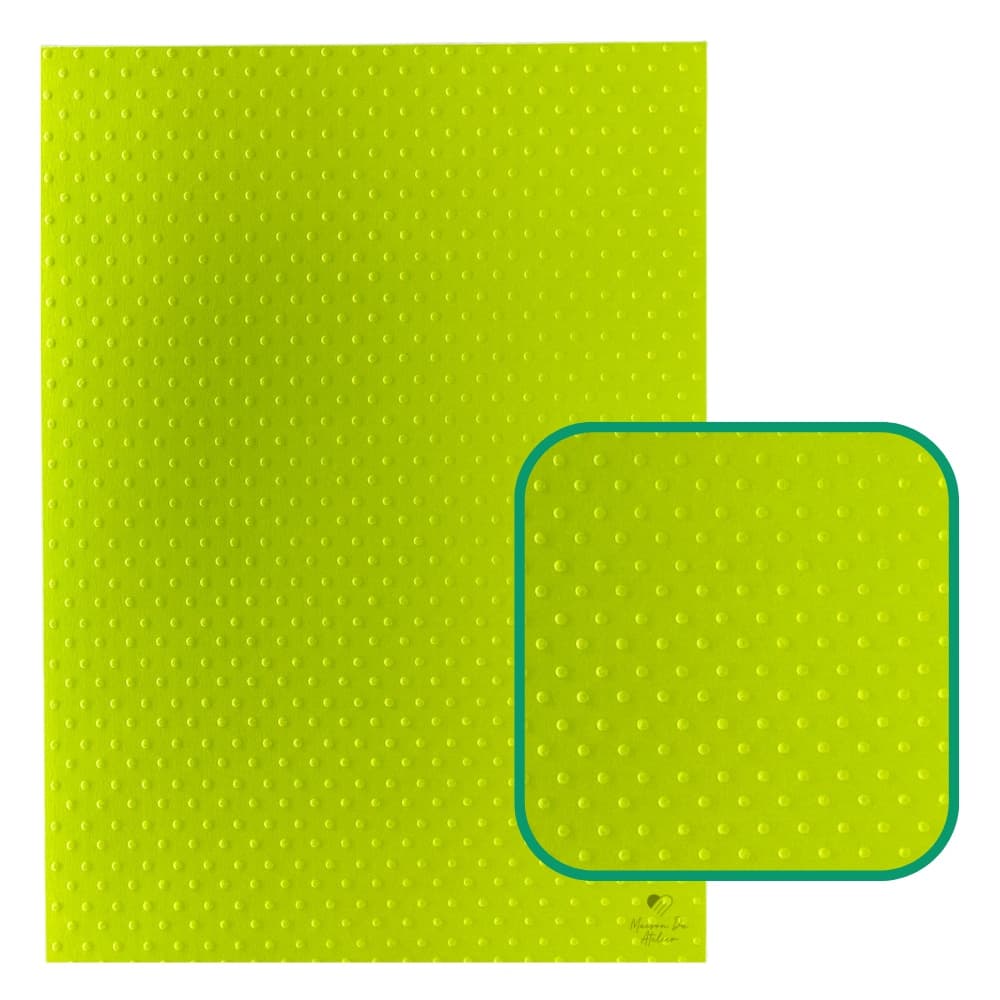Placa de Textura Relevo Emboss A4 Scrapbook Poá Bolinhas