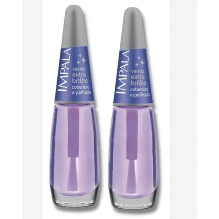 Kit Com 2 Esmalte Impala Verniz Extra Brilho 7,5ml