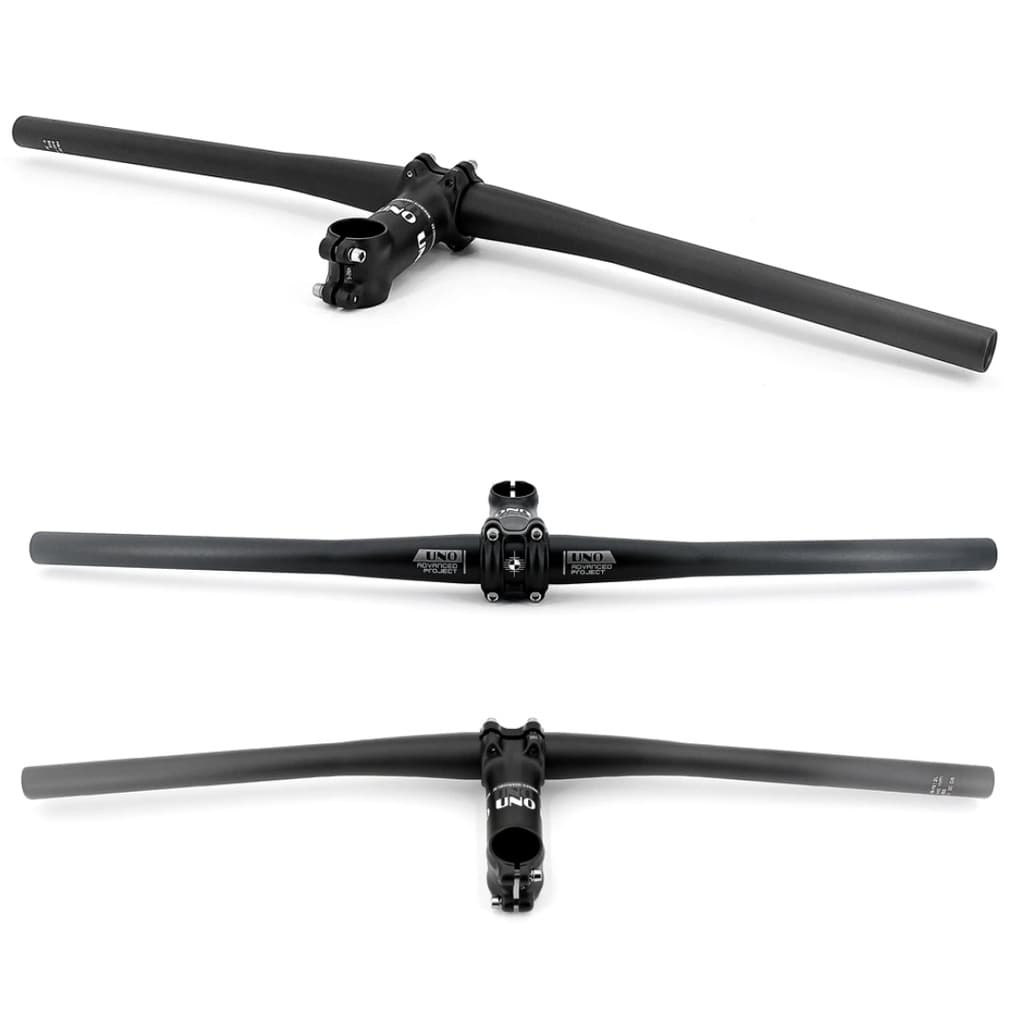 Guidão Mtb Kalloy Uno Hb-fb21l Alumínio Preto 31.8mm X 720mm