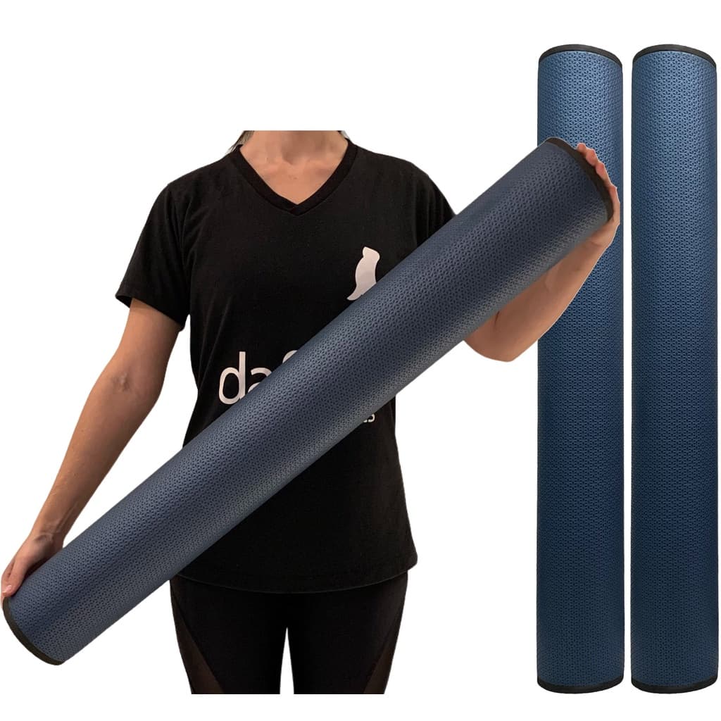 KIt 2 Rolos Massagem Liberação Miofascial 90x12cm Azul Marinho DF1071 Dafoca Sports