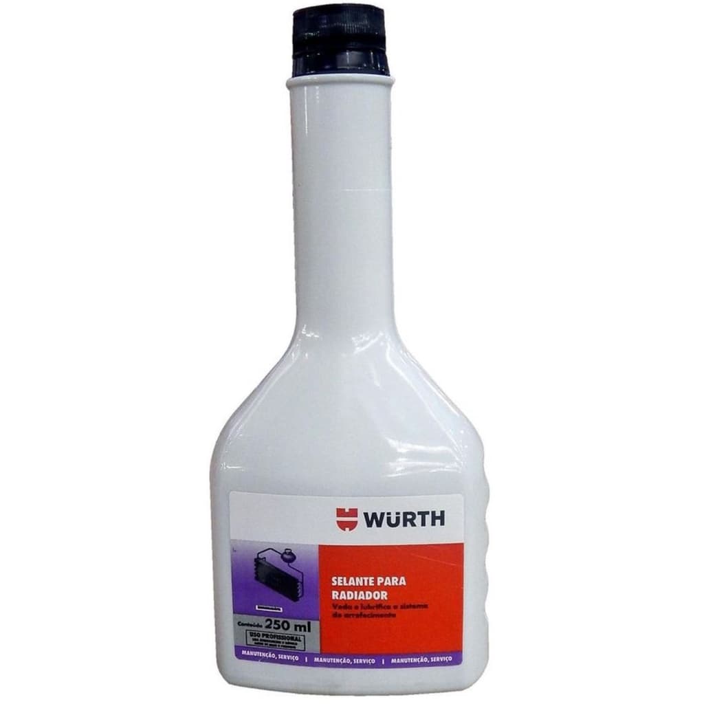 SELANTE BIODEGRADAVEL P/ RADIADOR 250ML - WURTH Ideal para reparos rápidos e socorro.
