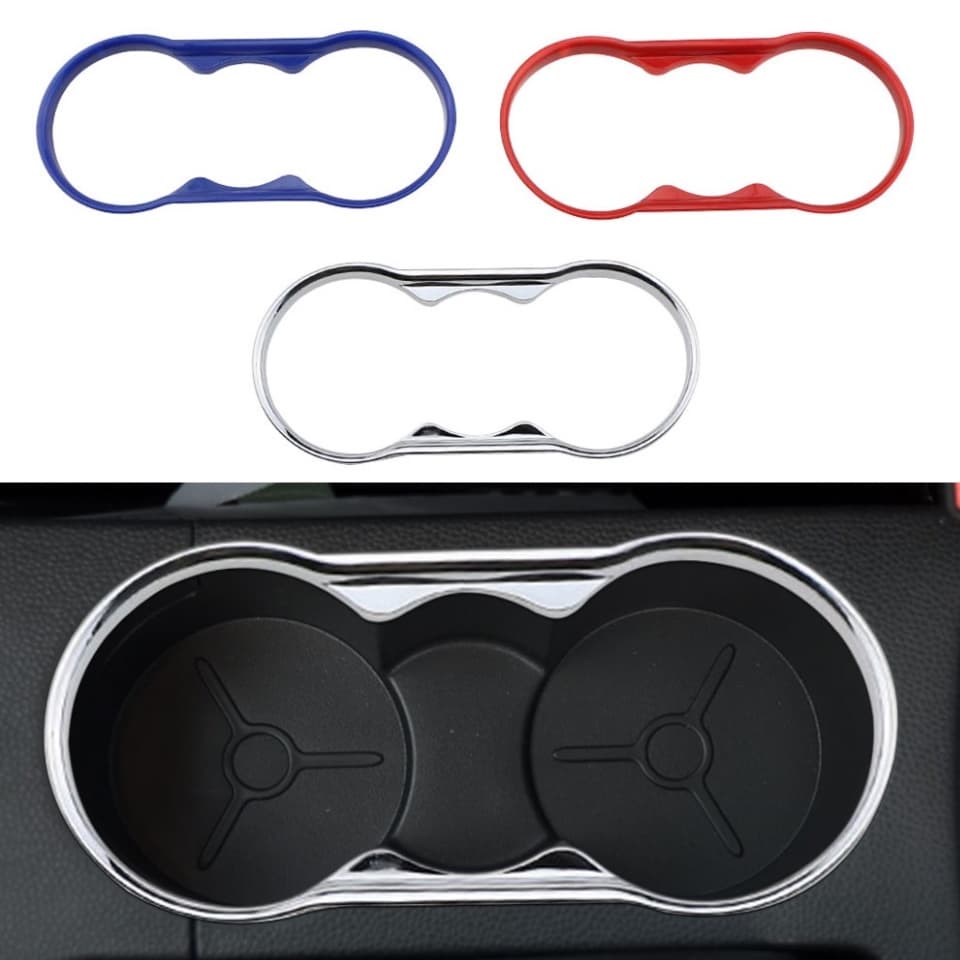 ABS Cromado Porta-Copos De Água Para Carros Ford Focus 2 MK2 2009-2011 Fiesta 2009-2016 Acc .