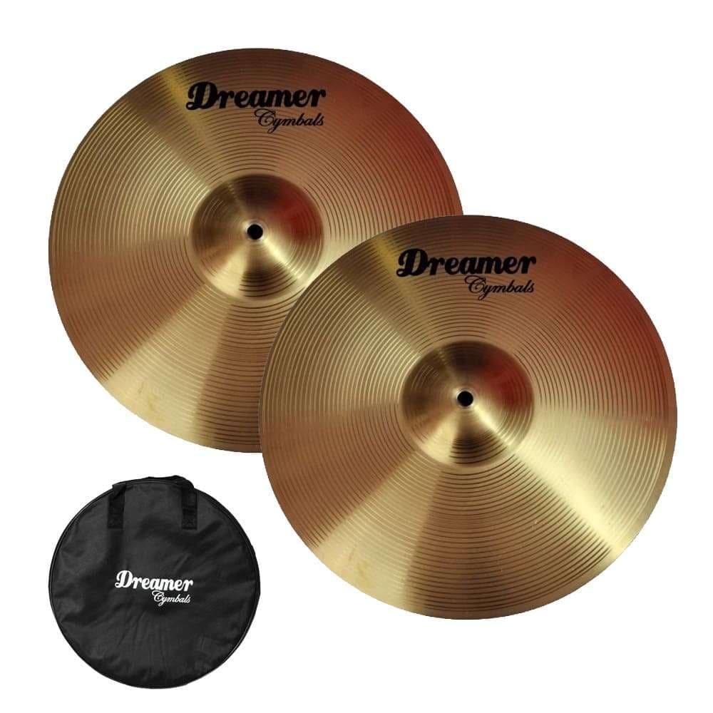 Par de Pratos 14" Marching Band Dreamer para Fanfarra Banda Marcial + Bags