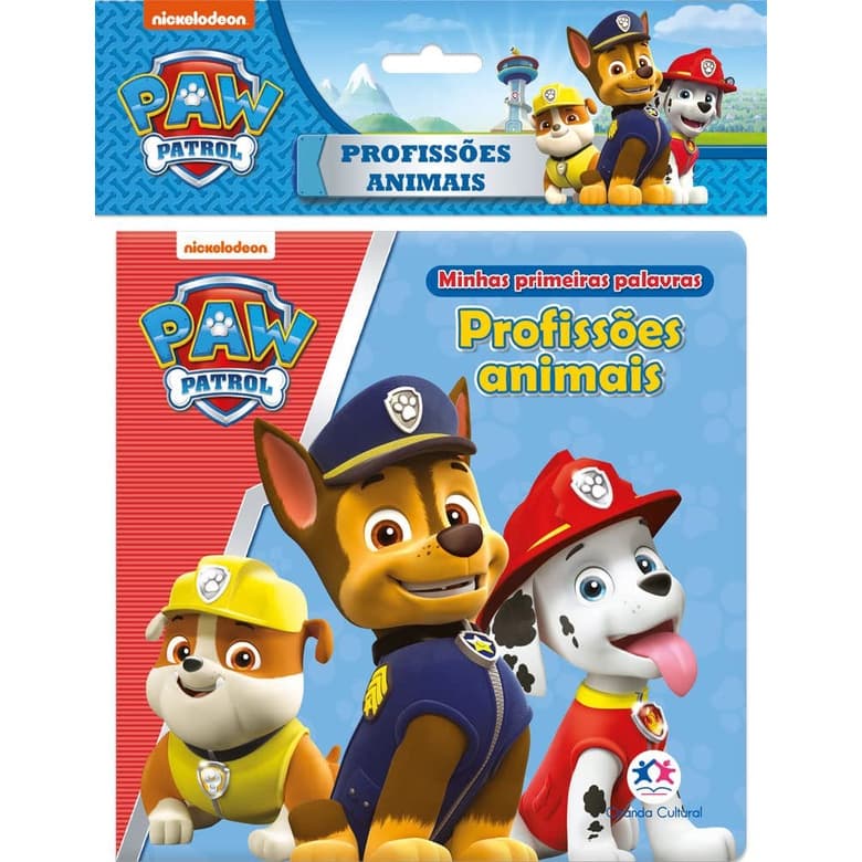 Livro Banho Patrulha Canina - Profissões animais