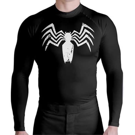 Rash Guard Masculina Camisa Jiu Jitsu No-Gi Venon Manga Longa