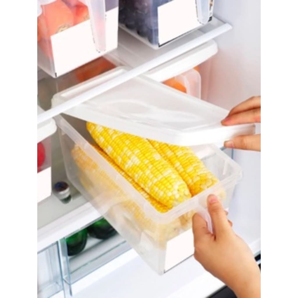 Organizador De Geladeira Com Cesto E Tampa Verdura Fruta