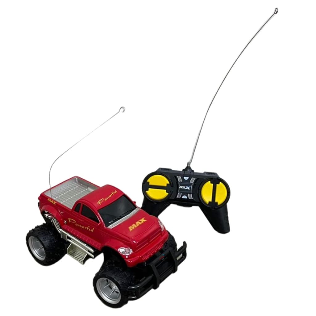 Carrinho de controle remoto pilha caminhonete 1:24 vermelho