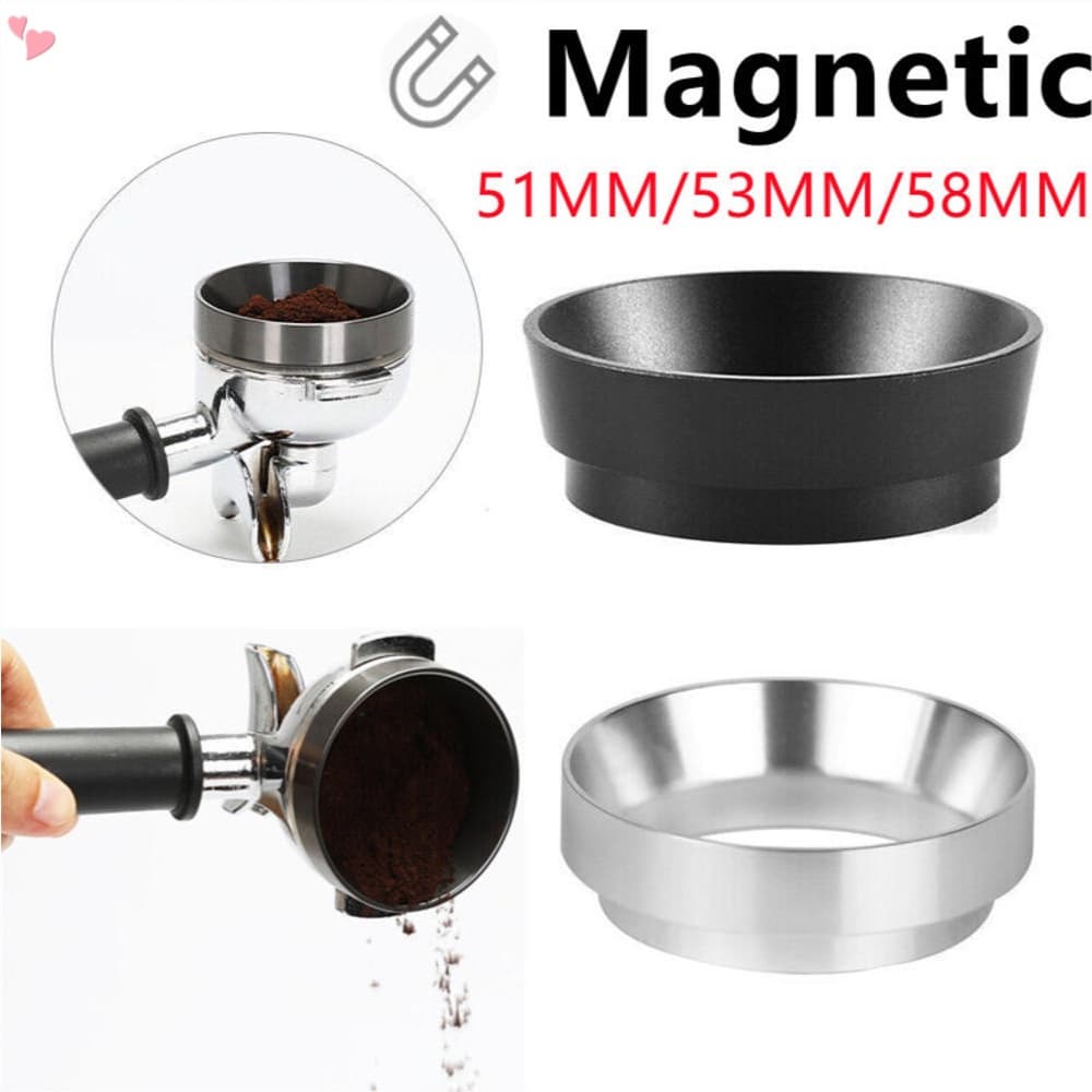 Funil De Dosagem De Café Expresso 51mm/53mm/58mm , Anel Em Liga De Alumínio Acessórios Para Máquinas Com