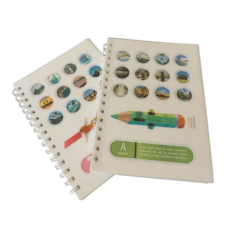 Agenda Planner Caderno Caderneta A5 Paisagens Espiral Dupla Folhas Pautadas