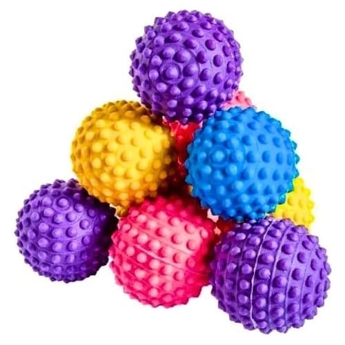 Bolinha Cravo Pet Bola Anti-Estresse Para Cachorro Gato Não faz Barulho Cores Sortidas Fisioterapia - 60mm