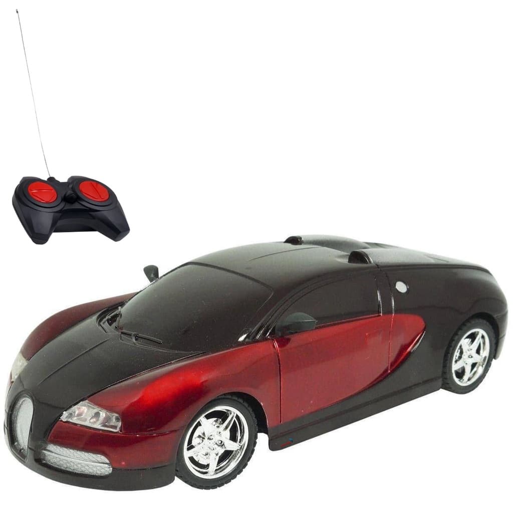 Carrinho de controle remoto infantil a pilha vermelho 1:24