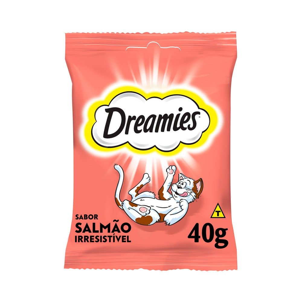 Petisco Dreamies Salmão Para Gatos Adultos 40g