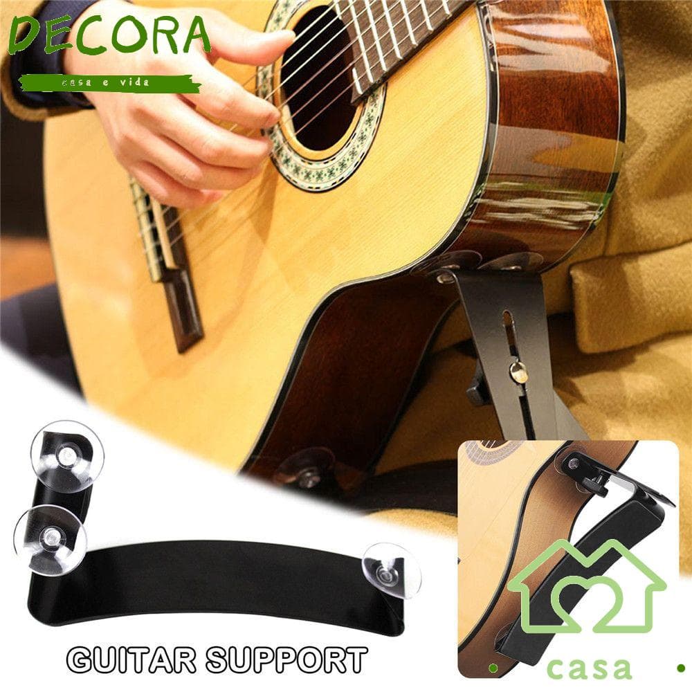 DECORA Perna De Guitarra Descanso De Alumínio Clássico Assento Suporte De Baixo