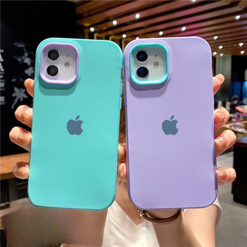 Monee Capa De Silicone 3 Em 1 Cor Case Capa Capinha De Celular Para iPhone 16 11 12 13 14 15 Pro Max XS Max Xr 7 8 Plus