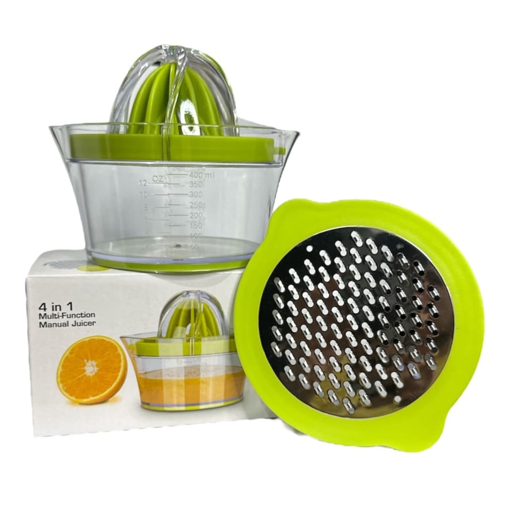 Espremedor de frutas e Ralador 4 em 1 em Acrílico 400Ml