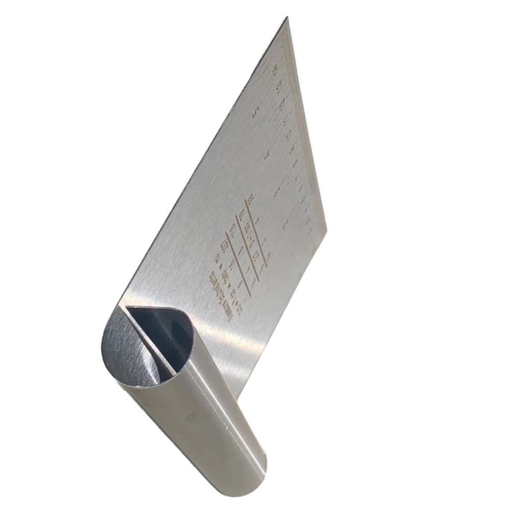Espátula Em Inox Cabo tubular Prática Raspador De Massa 15CM