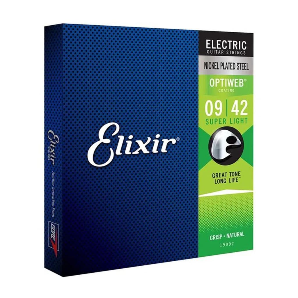 Encordoamento Guitarra 009 Elixir Super Light Optiweb 19002 Made in USA