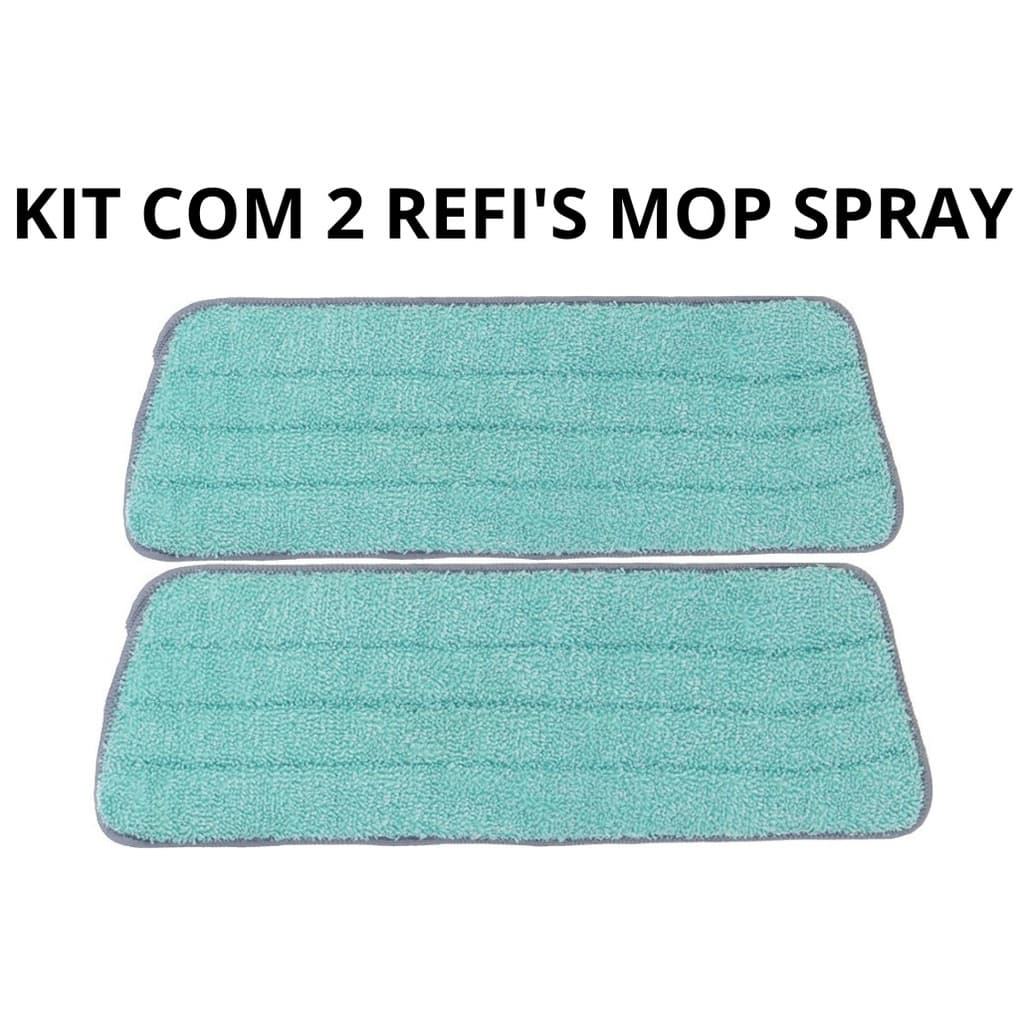 KIT 2 Refi's Para Mop Spray Universal Pano Microfibra Reutilizável