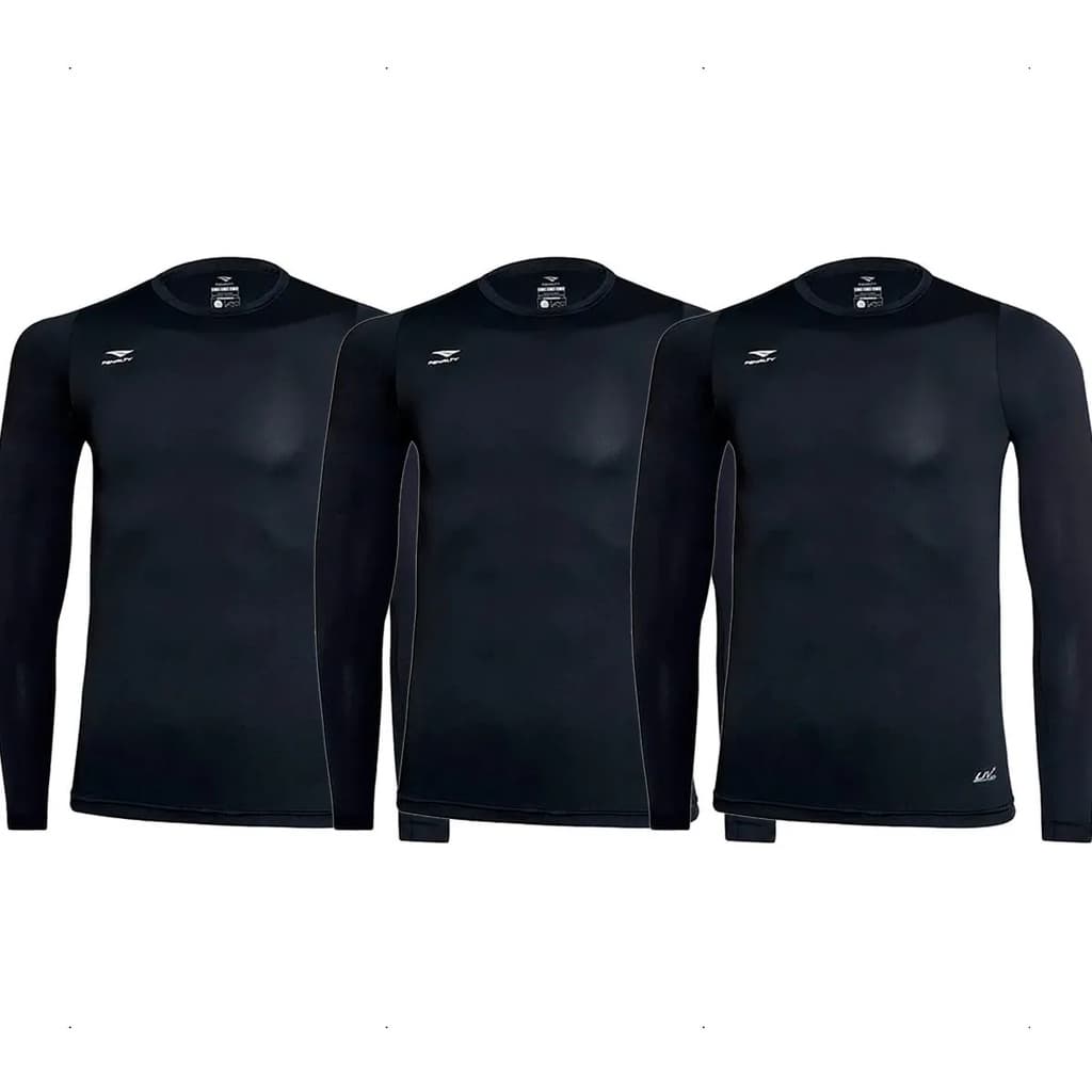 Camisa Térmica Penalty Matis Manga Longa - Kit Com 3
