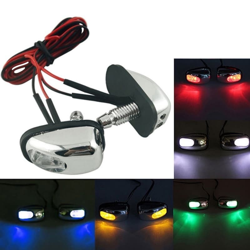 2PCS Auto LED Luz De Leds Para Pára-Brisas Bocal De Jato De Limpador De Lâmpada Limpadora Carro 1 Par