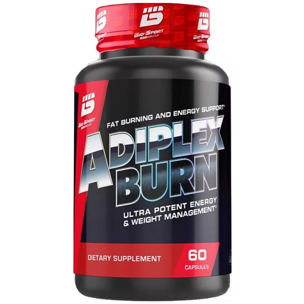 Termogênico Adiplex Burn 60 cáps - Pré Treino de Cafeína Bio Sport USA