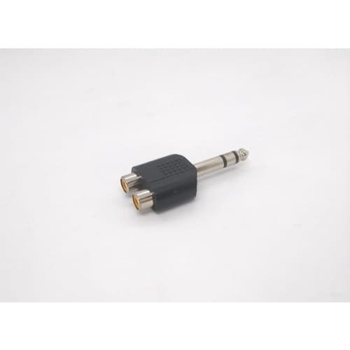Adaptador P10 Stereo X 2 Jack Rca Niquelado Aubor