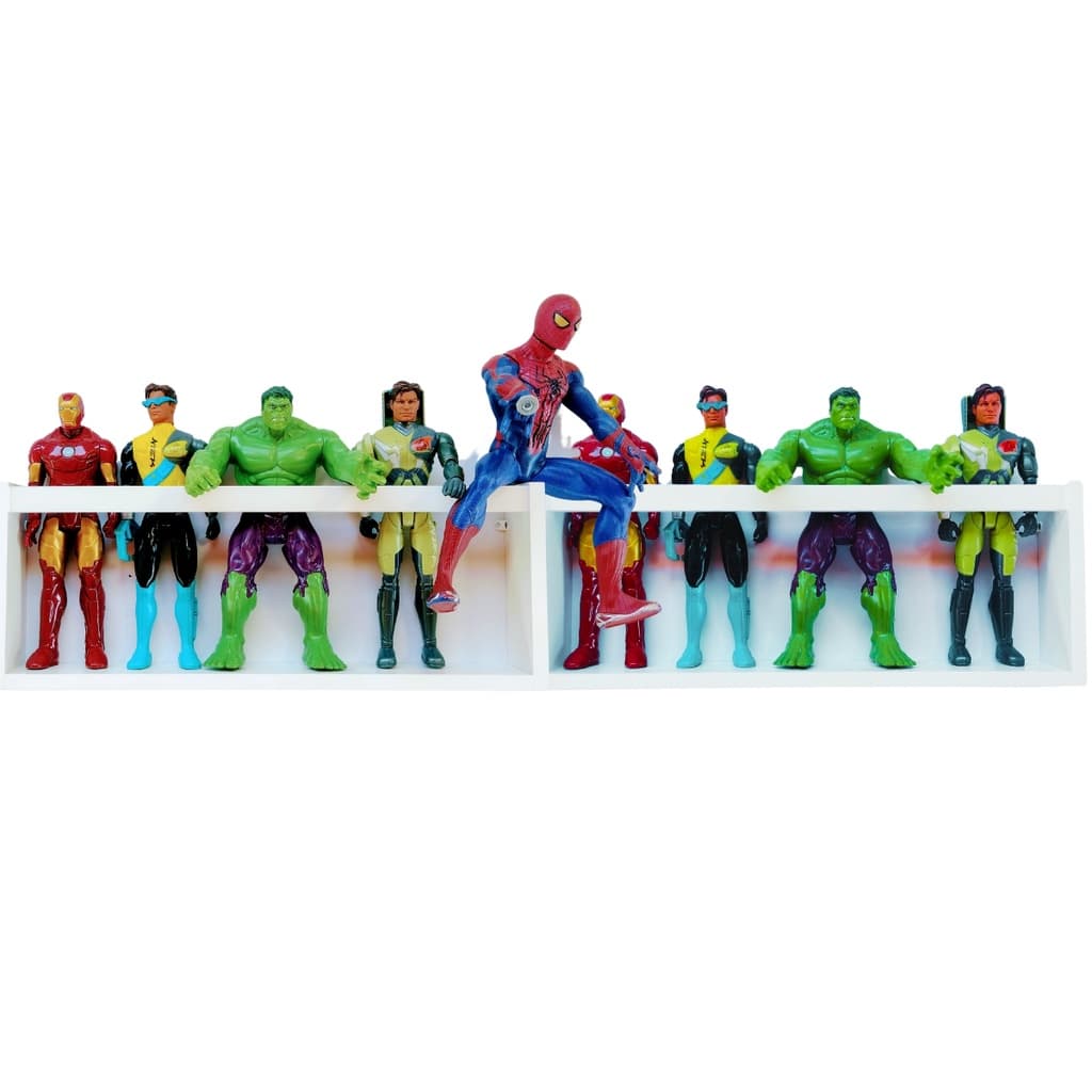 Nicho Para Coleção de Bonecos Prateleira De Organizar Brinquedos Mdf 55cm