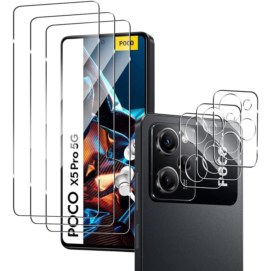 película vidro temperado da câmera +película de vidro 3d xiaomi poco x5 temperado da câmera