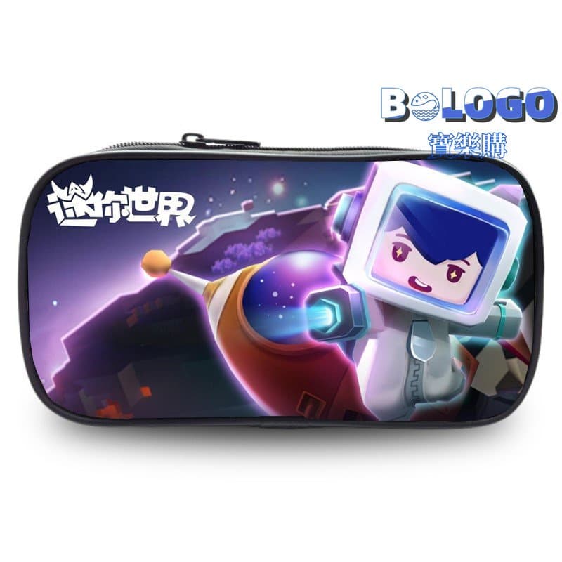 Mini Estojo Mundial de Lápis Estojo de Lápis Anime Estojo de Papelaria Estojo de Papelaria de Grande Capacidade Estojo de Papelaria Escolar