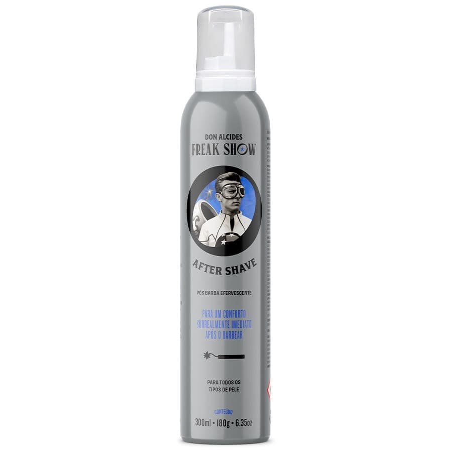 Pós Barba Efervescente 300mL Bancada Barbearia After Shave Freak Show Don Alcides