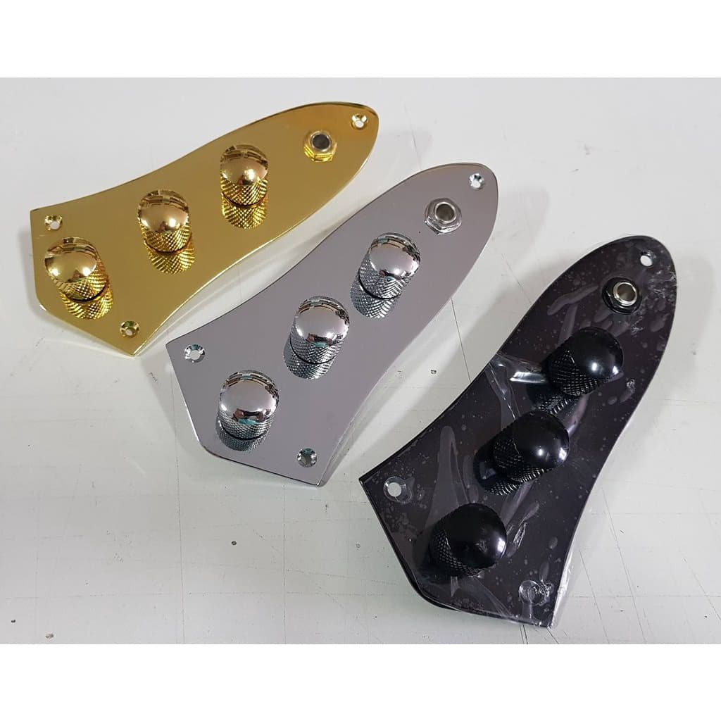 Placa De Controle Baixo Fender Jazz Bass Com Potenciômetros Cores