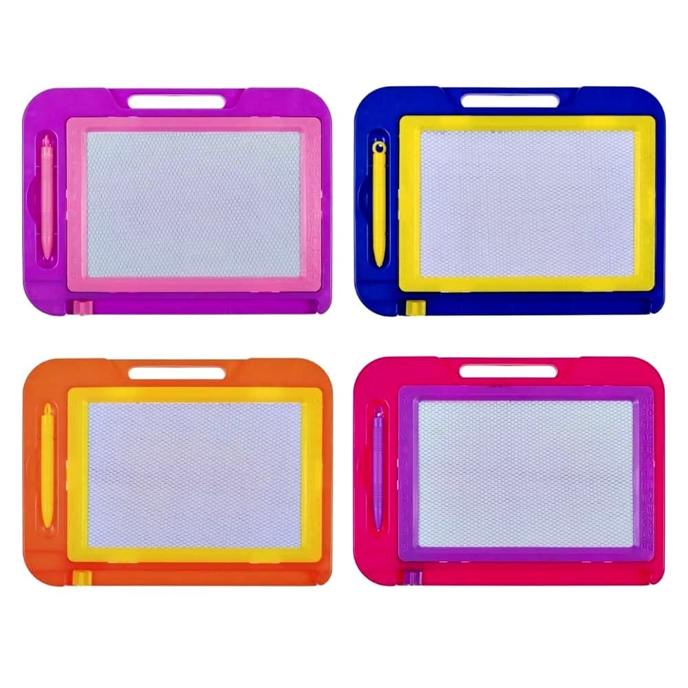 Lousa Magica Infantil Com Caneta E Apagador Brinquedo Quadro Desenha Apaga