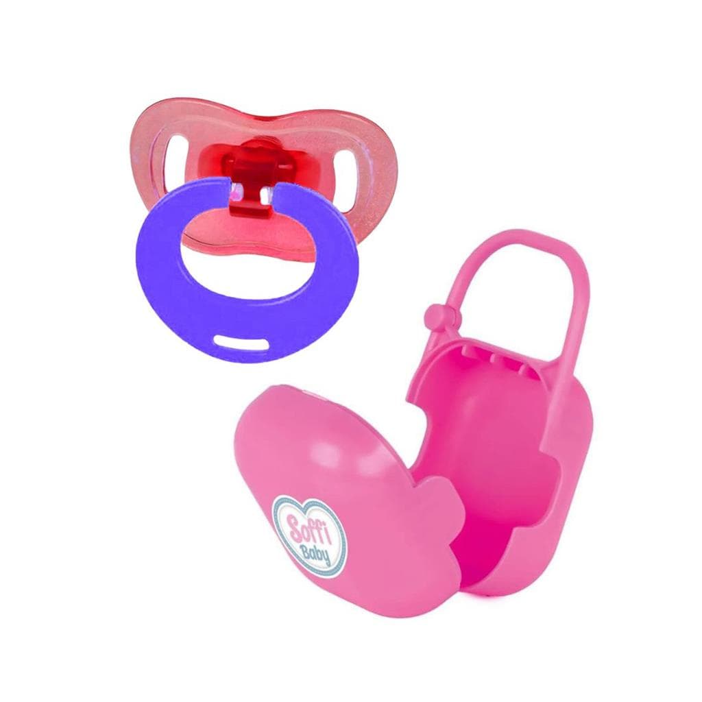 Kit Baby Soffi Chupeta + Porta Chupeta P/ Bonecas - Cotiplas