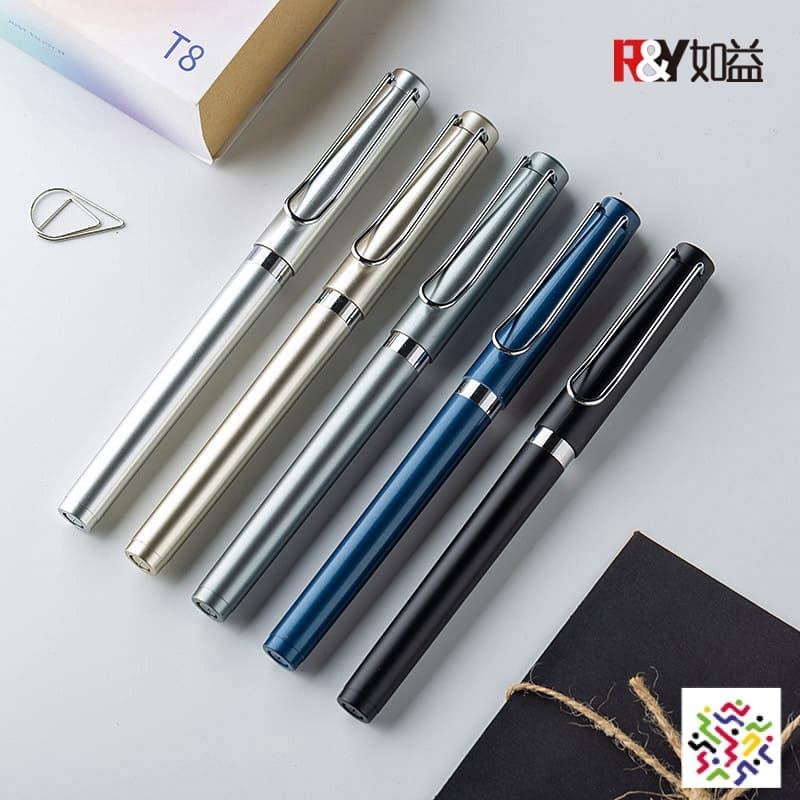0,5 Caneta de carbono à base de água Caneta Gel Caneta Gel Personalizável Logotipo de impressão Caneta de alta assinatura publicitária resistente à gravação Preto 0,5 Carbono Água...