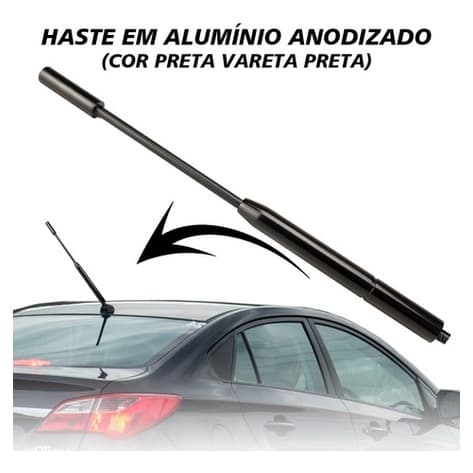 Antena Haste Alumínio Para Carro Com Rosca  (diversas Cores)
