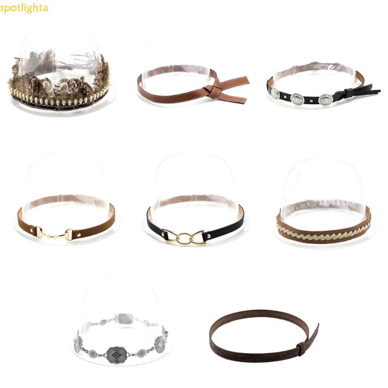 spotlighta Faixas Chapéu Cowboy Couro Para Homens Ocidental Fedora