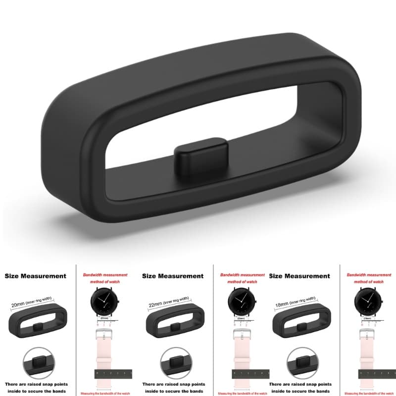 10pcs Pulseira Relógio Retentor Suporte Pulso Prendedor Silicone Anel