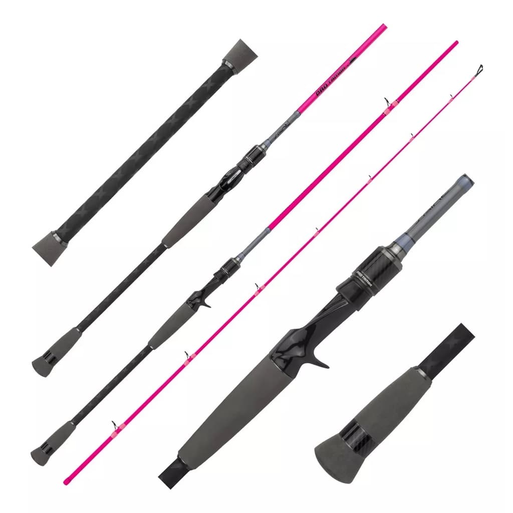 Vara Para Carretilha Saint Pro Tamba Pink Lady Pesqueiro - 25-50 Lbs - 2,70m - 2 Partes