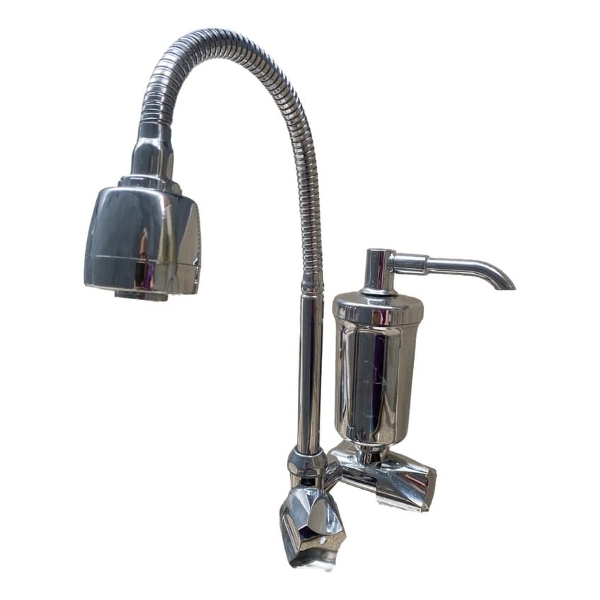 Torneira Com Filtro Cozinha Parede Gourmet ABS