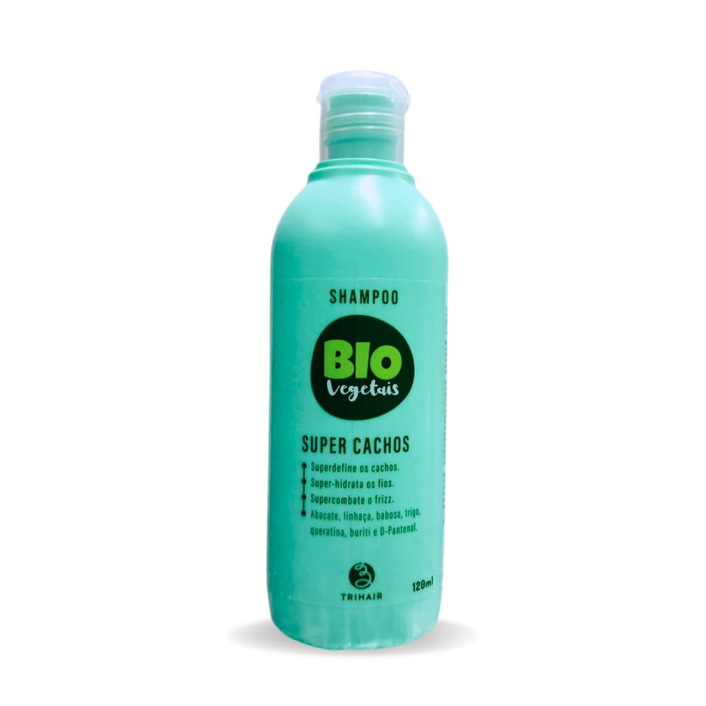 Shampoo Super Cachos 120ml Biovegetais Cabelos Cacheados