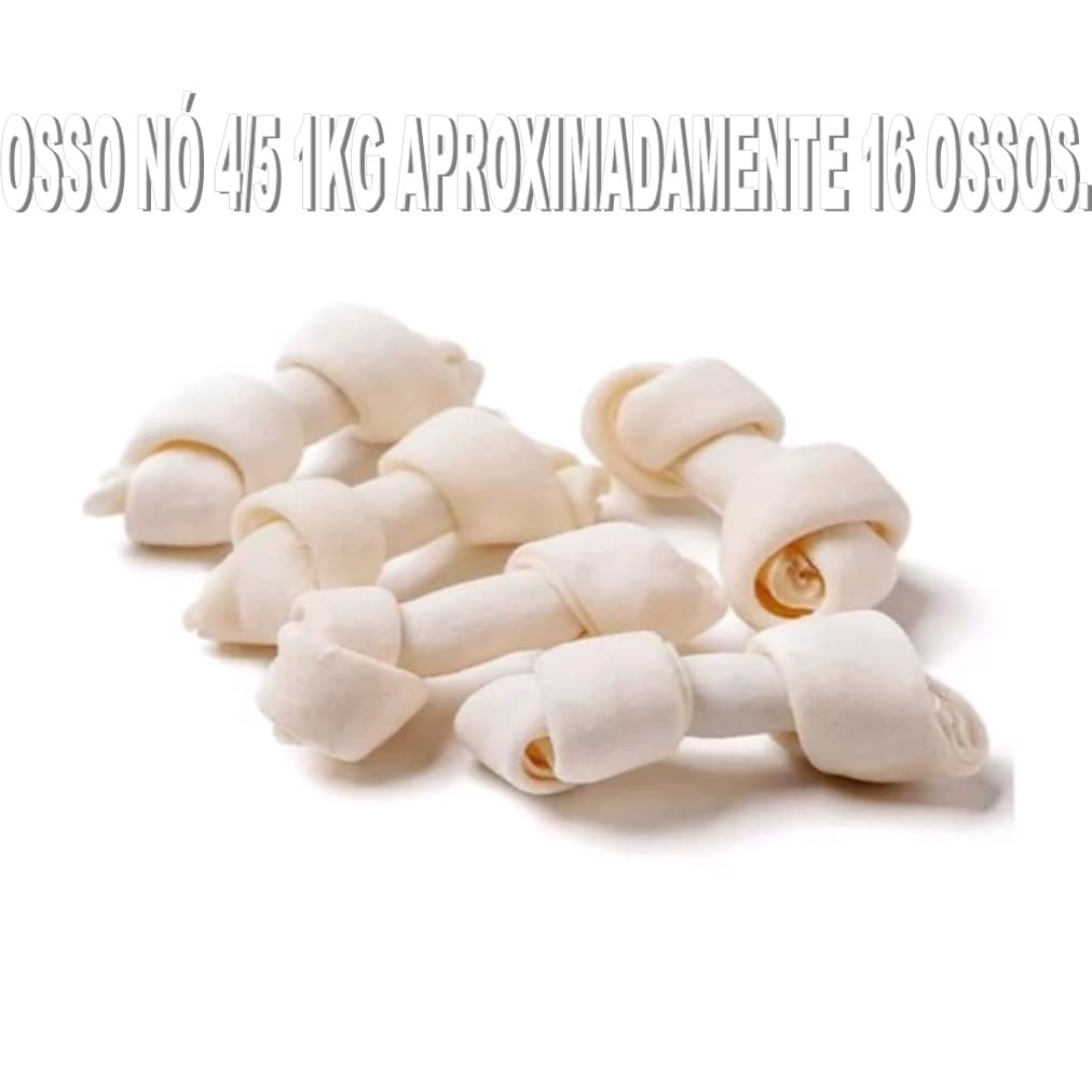 OSSO NO 1KG TAMANHO 4/5 CÃES E CACHORROS