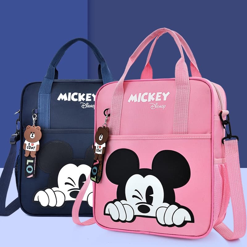 Saco de tutoria das crianças/bolsa multifuncional do estudante/bolsa Mochila Mickey Mouse