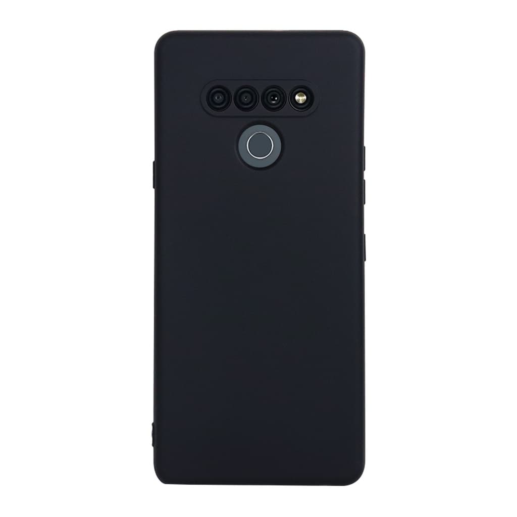 Capa Aveludada Preta + Película De Hydrogel HD Compatível Para LG K71 Lmq730baw 6.8