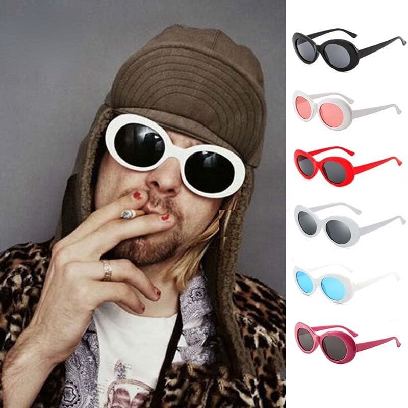 Nova Moda Européia E Americana Estilo Europeu Americano Hot Rap Kurt Cobain Óculos De Sol Feminino Fahion