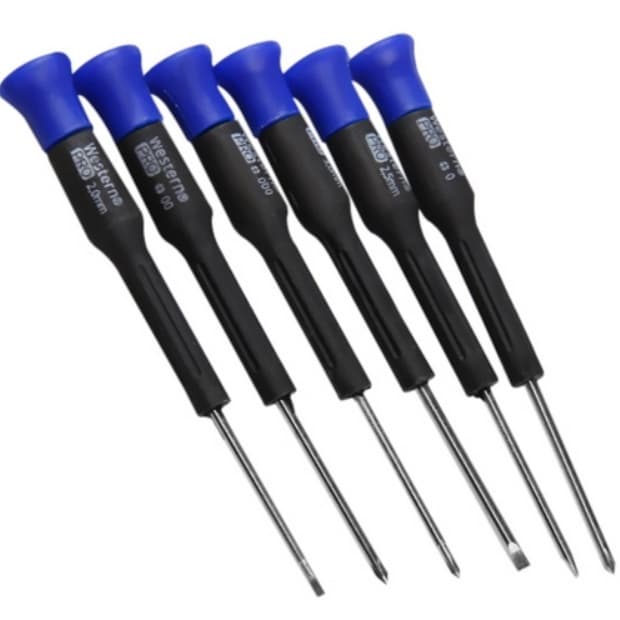 Kit Chave De Precisão Fenda e Phillips 6 Peças- Western