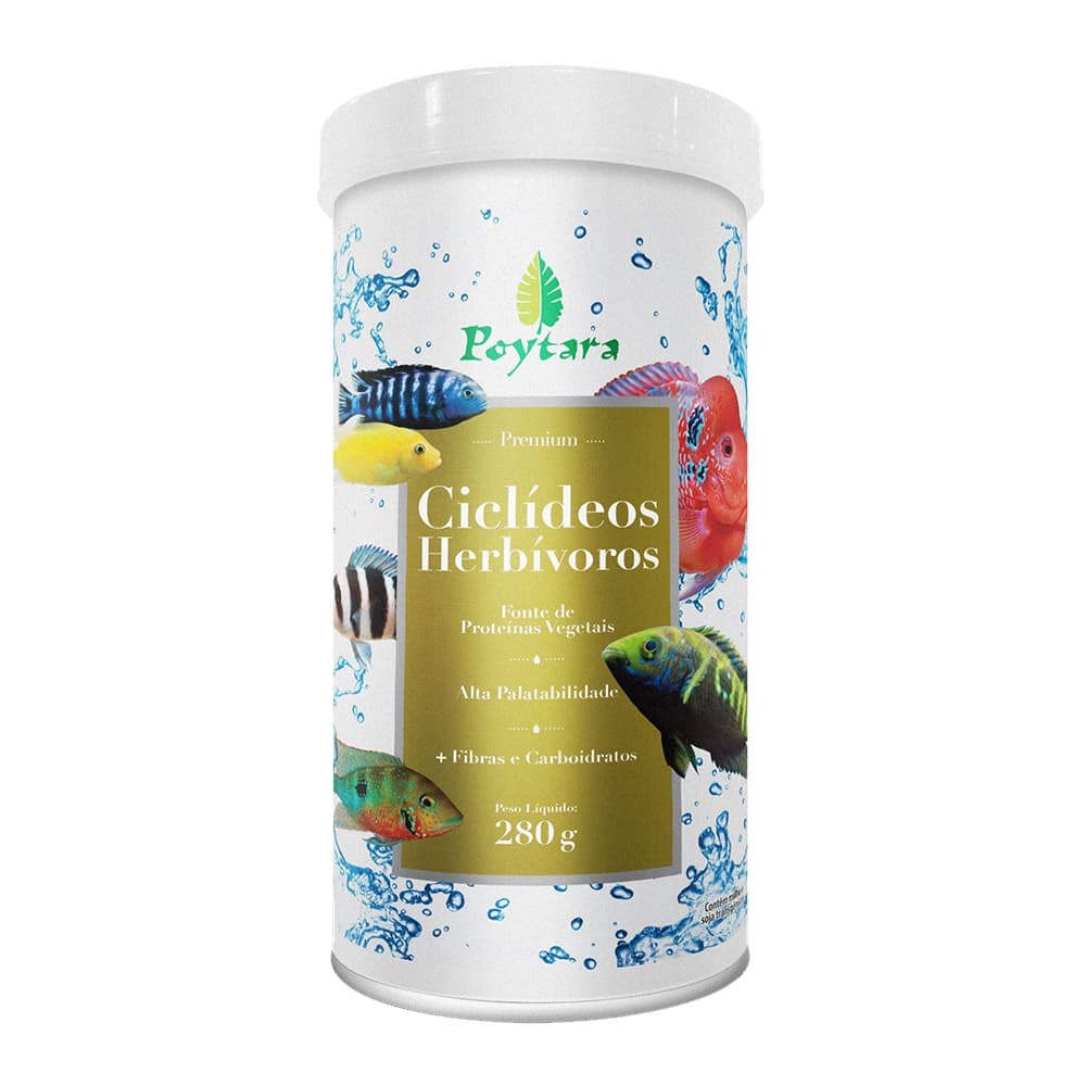 Poytara Ciclídeos Herbívoros Pote 280gr
