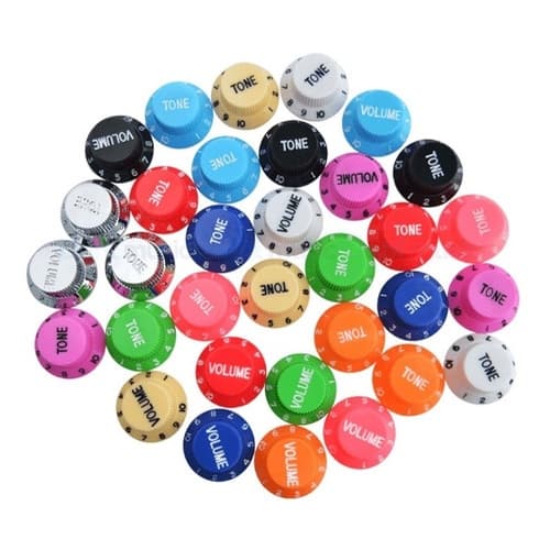 Knob Botão Volume Tone Guitarra Baixo Várias Cores