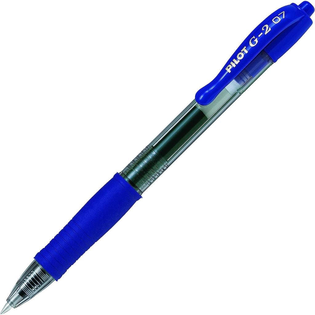 Caneta Gel Hidrográfica Pilot G2 0.7mm Azul