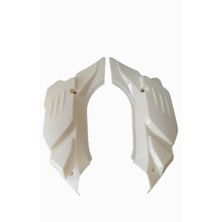 Tampa Lateral Branca Pintura Shineray Xy50q Super Smart par