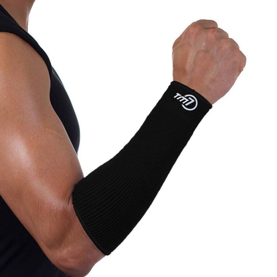 Manguito Para Vôlei Brac7 Curto Tm7 Sports Preto Todos Tamanhos  Par Proteçao Profissional